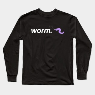 purple worm on a string. Long Sleeve T-Shirt